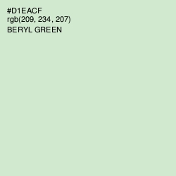 #D1EACF - Beryl Green Color Image